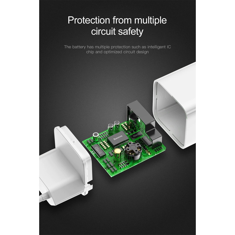 Củ sạc Baseus Quick Charge 3A 24W
