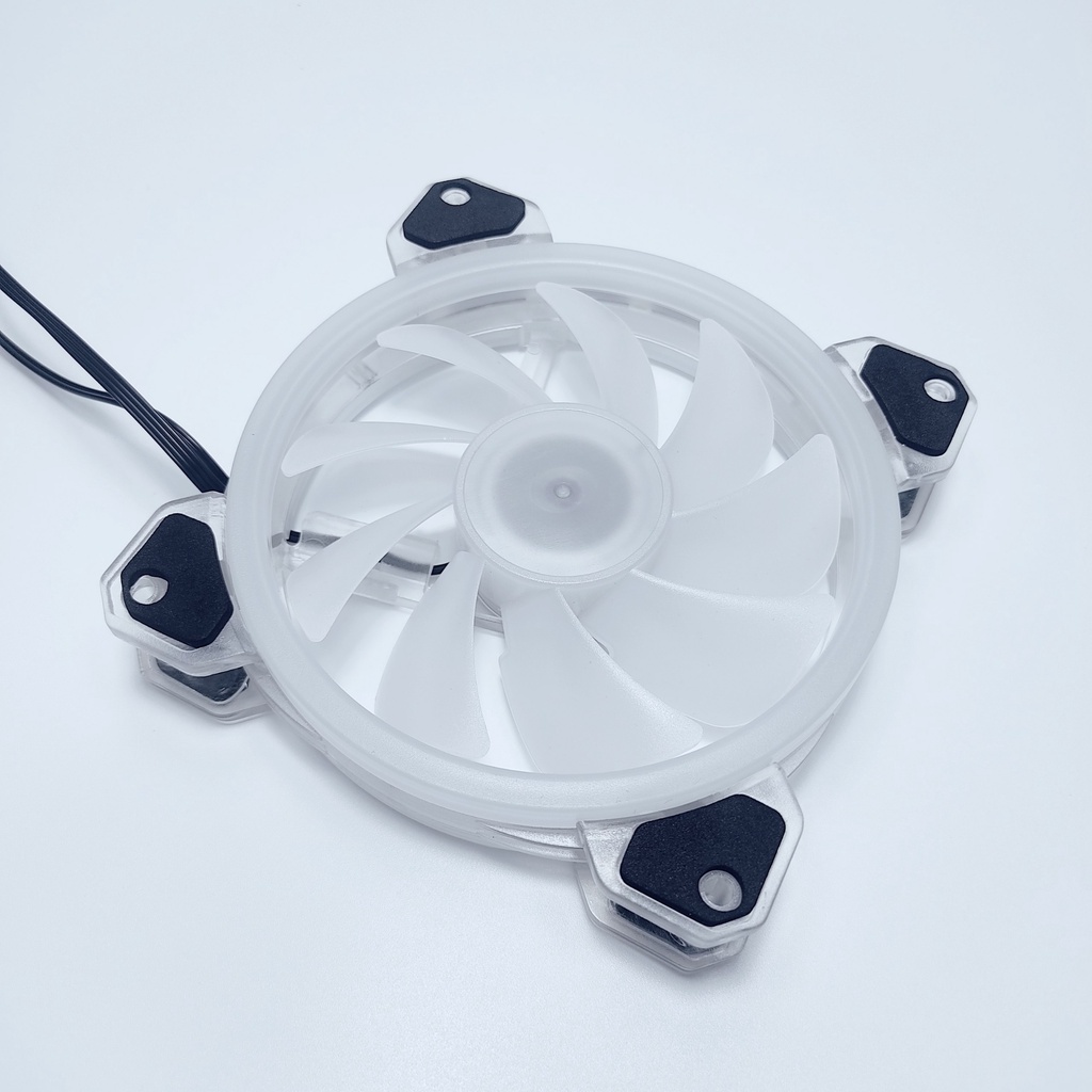 Bộ 6 Quạt Tản Nhiệt K5 12cm Fan Led RGB Đồng Bộ Màu Hub Quạt Coolmoon, Hub Sync Mainboard