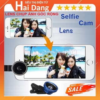 Lens chụp ảnh góc rộng và selfie, Chụp Ảnh tự Sướng Siêu Nét - Tặng Túi Chống Sốc - Dùng Cho Điện Thoại - Ipad - Laptop
