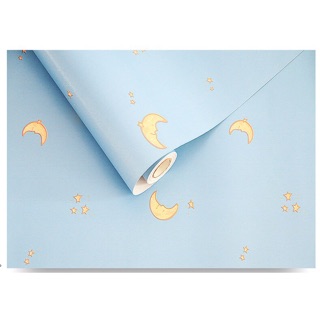 Decal giấy dán tường trăng sao