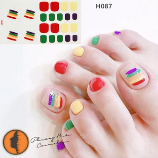 Sticker dán móng chân set 22 miếng