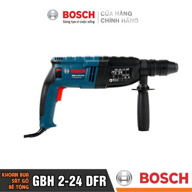 [HÀNG CHÍNH HÃNG] Máy Khoan Búa Bosch GBH 2-24 DFR (24MM-790W)