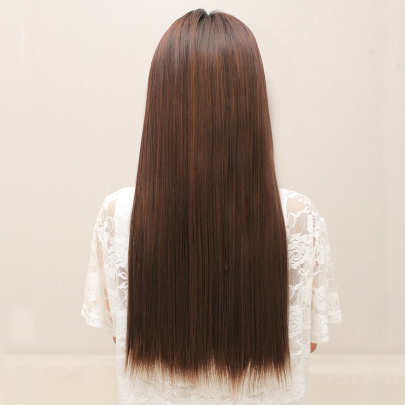 Tóc Giả Thẳng Dài 3 / 4 Đầu Kẹp