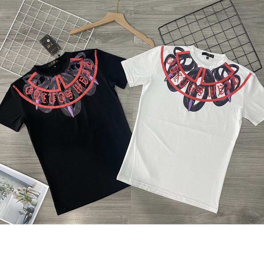 Áo thun nam cổ tròn in co giãn 4 chiều | BigBuy360 - bigbuy360.vn