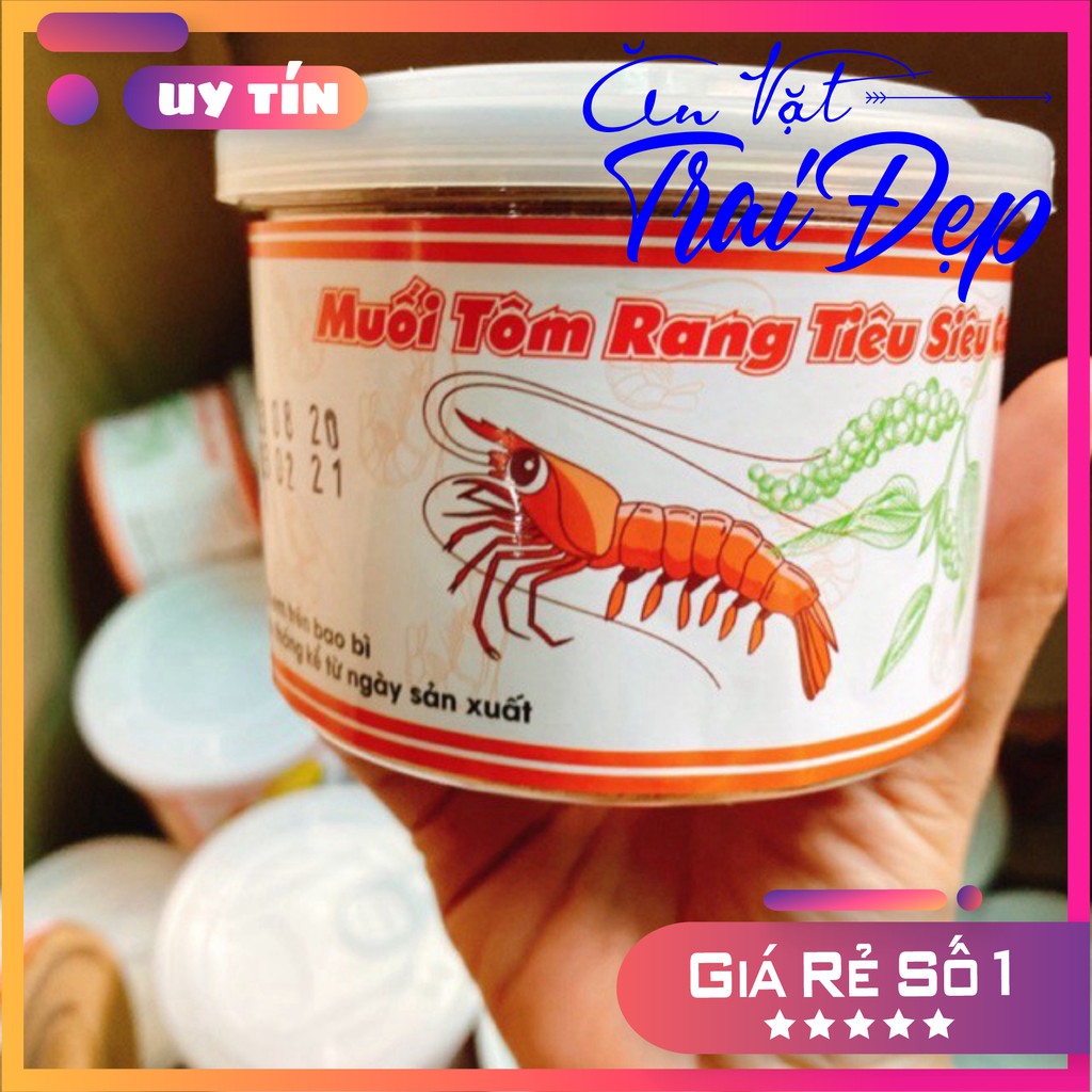 Muối Tôm rang Tiêu siêu cay hũ 250g - Trai Đẹp Snacks