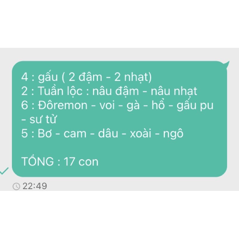 Combo 17 mẫu Túi đựng tỏi cho bé - Túi đeo tránh vía - Túi tỏi