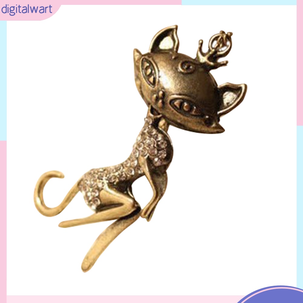 Dây chuyền hình mèo đính đá phong cách quyến rũ thanh lịch dành cho nữ