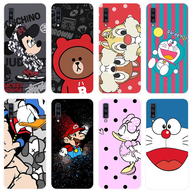 Samsung Galaxy A70 Case Silicone TPU Back Cover Samsung A 70 GalaxyA70 Cartoon Soft Phone Casing
