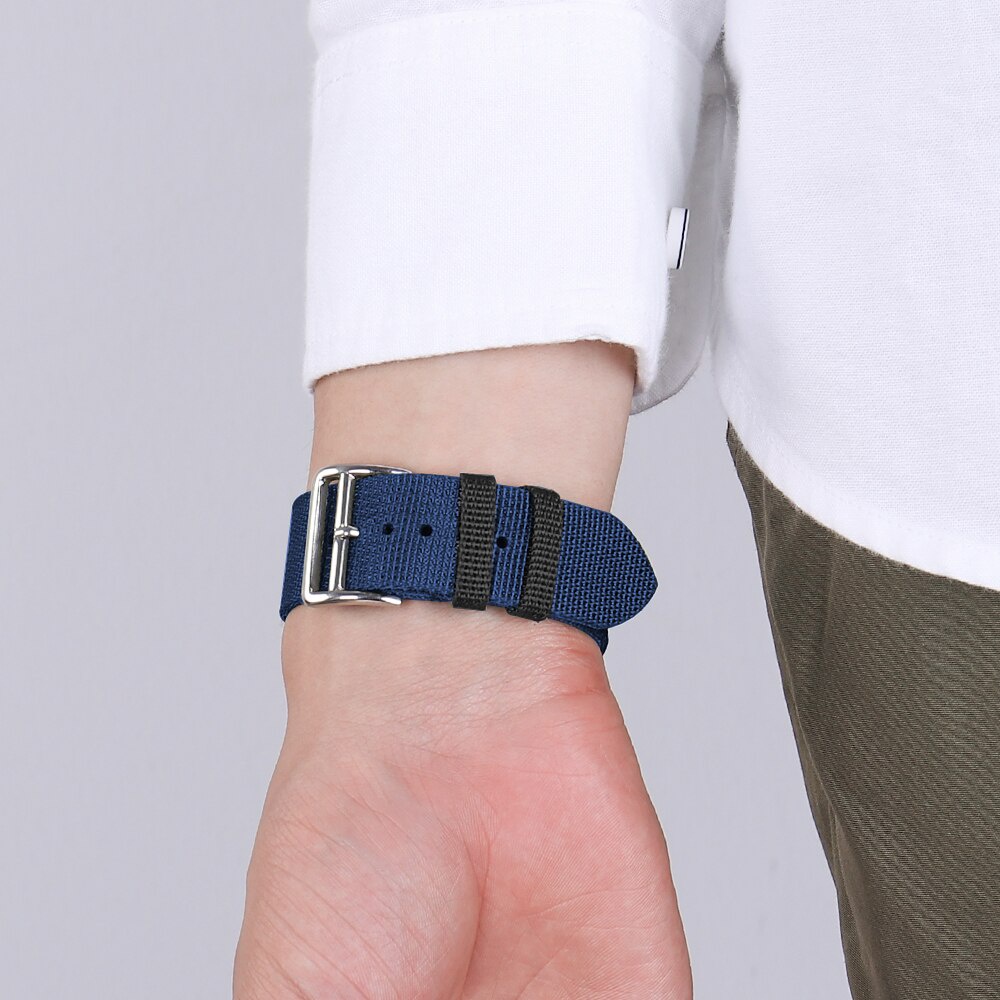 Dây Đeo Nylon Bện Cho Đồng Hồ Thông Minh Apple Watch 44Mm 40Mm iWatch 5 6 7 38Mm 42Mm 45Mm 41Mm