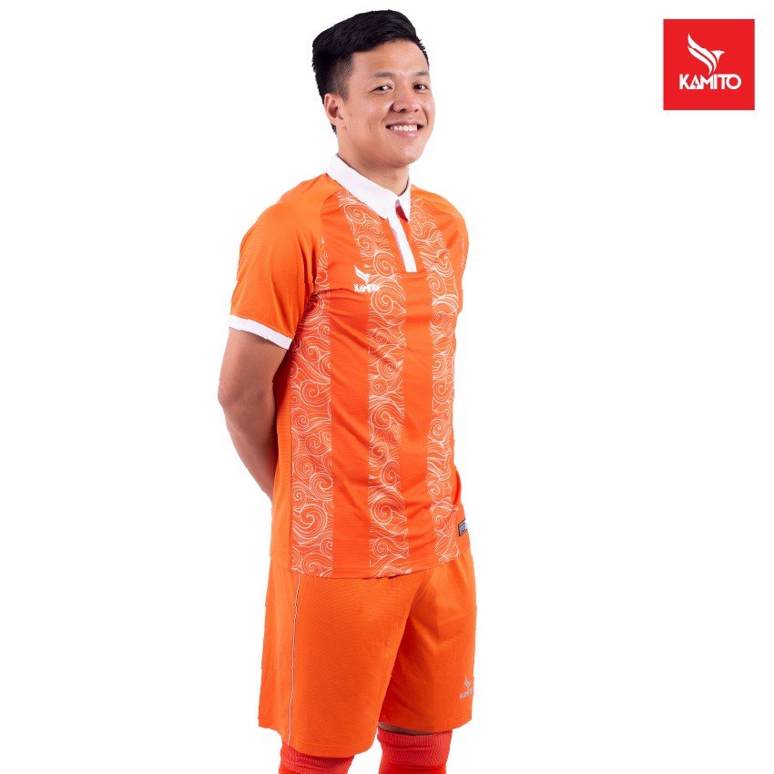 Bộ quần áo bóng đá Kamito chính hãng KMSP210160 màu cam