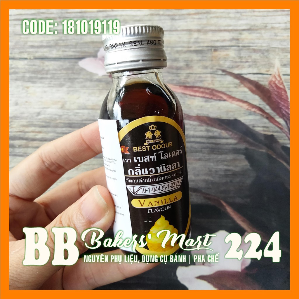 Hương mùi VANI VANILLA Best Odour Thái Lan - Chai 30ml