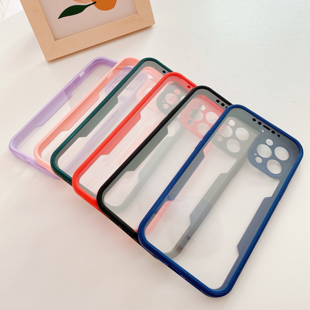 Ốp Điện Thoại Acrylic Bảo Vệ Toàn Diện Chống Sốc Cho iPhone 12 11 X XS Max