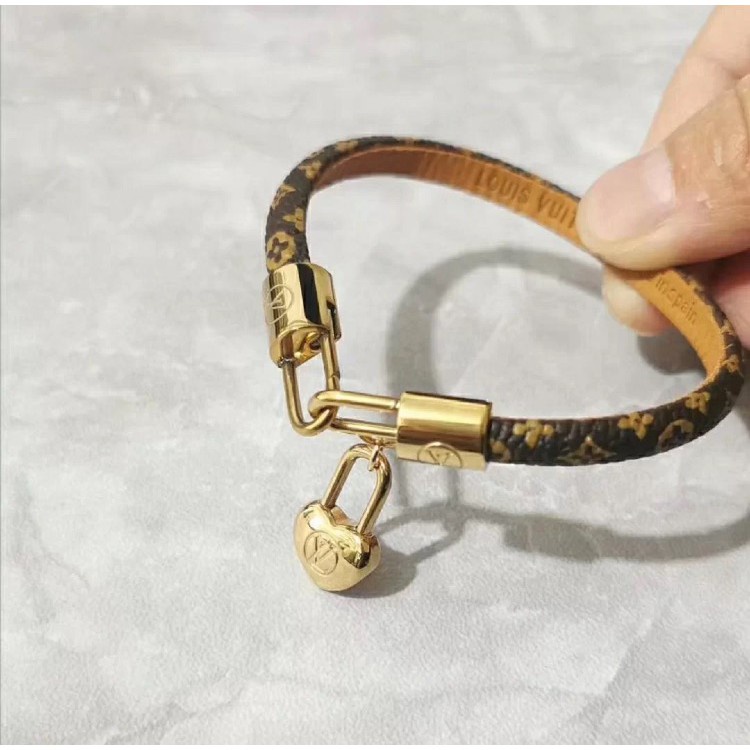 Vòng Tay Dây Da Mặt Thép Titan Không Gỉ Thời Trang Cho Cặp Đôi 18k