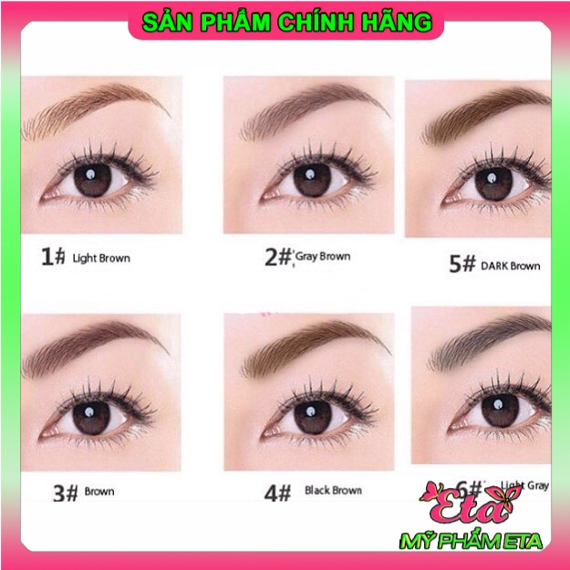Chì kẻ mày TFS Designing Eyebrow Pencil The Face Shop 2 đầu 01-06 siêu dễ kẻ