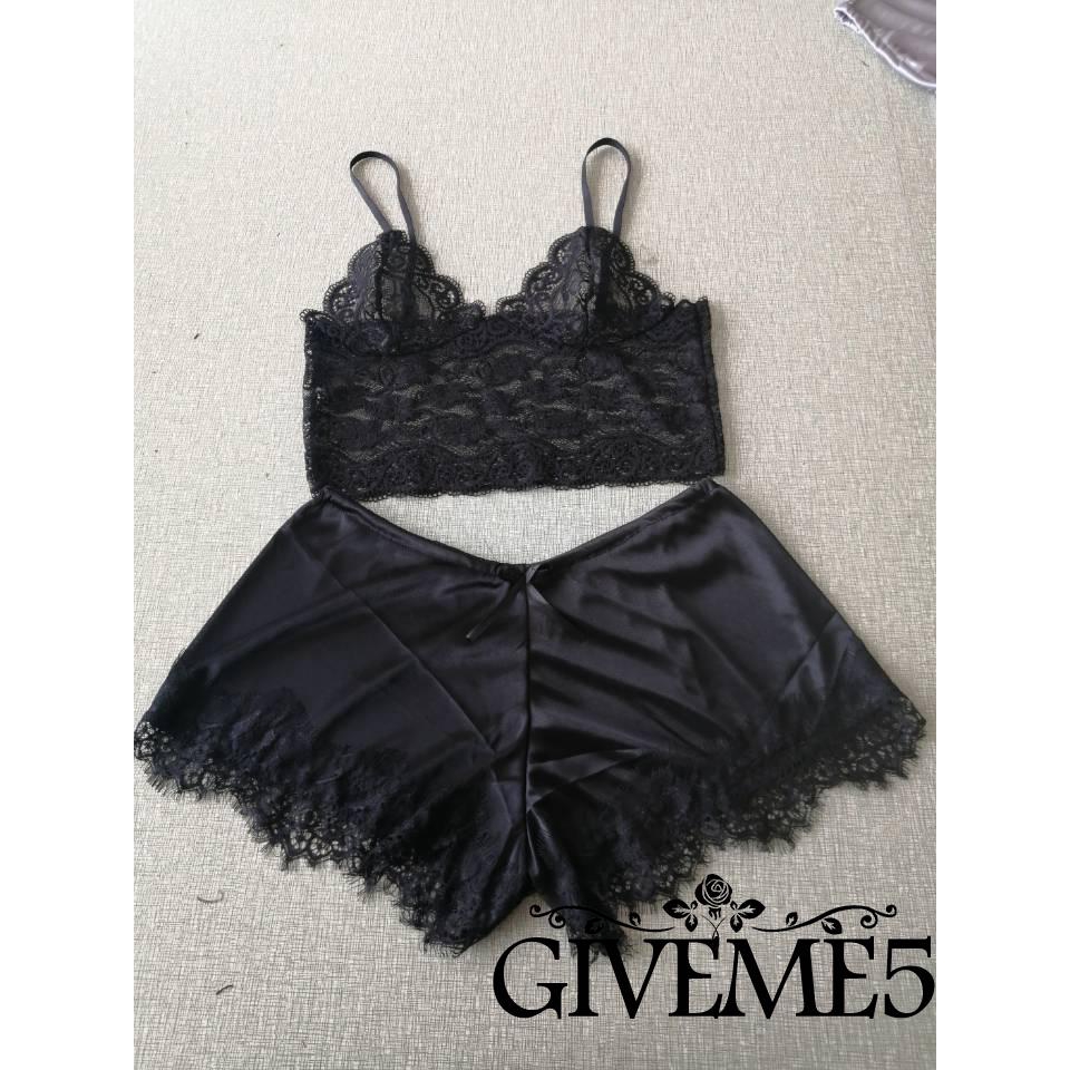 Bộ đồ ngủ ren mỏng quyến rũ gợi cảm cho nữ