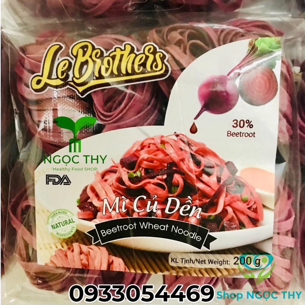 Mì CỦ DỀN Duy Anh Food gói 200gr 8 vắt (Mỳ Le Brothers)