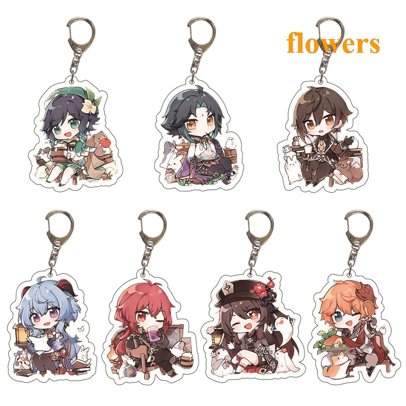 Móc Khóa Hình Game Genshin Impact Dễ Thương