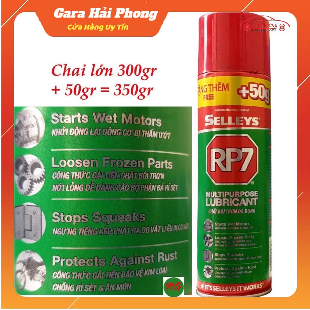 Bình xịt chống gỉ sét và bôi trơn Selleys RP7 350g