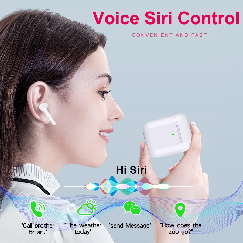 Tai Nghe Không Dây Tws Apple AirPods 2nd Kết Nối Bluetooth 5.0 iPhone 11 XR 7 8 Plus iPad MacBook Apple Watch Android