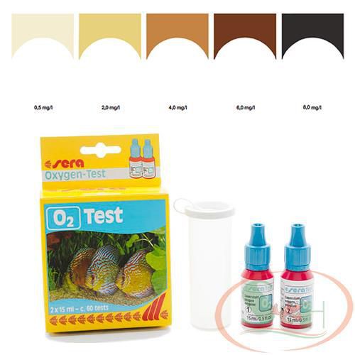 Bộ Sera O2 Test kiểm tra nồng độ oxy hòa tan nước bể ao nuôi cá tôm tép