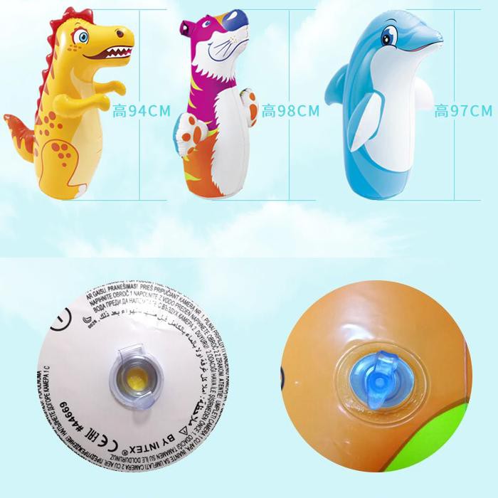Bao Trụ Lật Đật Bơm Hơi Nhiều Hình Ngộ Nghĩnh Loại Dày Cao Cứng Cáp Dành Cho Trẻ Em Chính Hãng