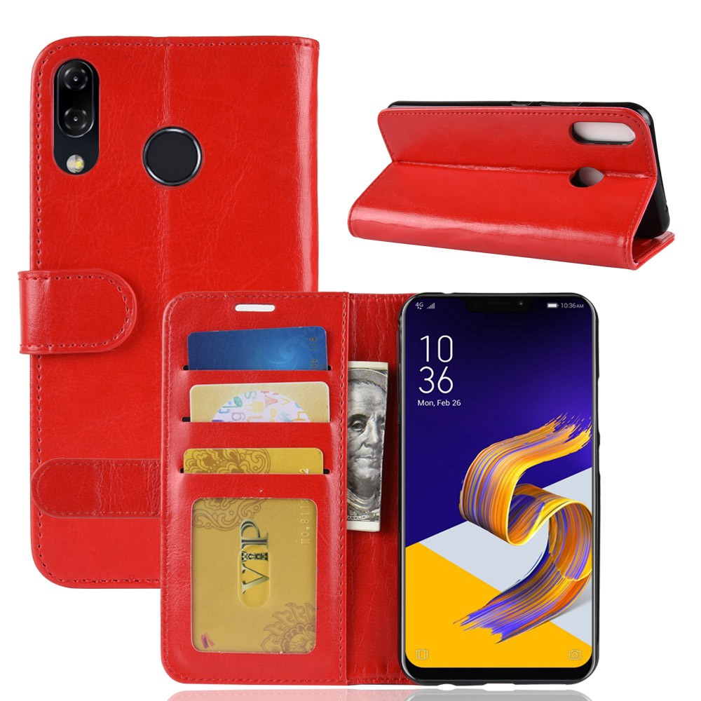 Bao Da Điện Thoại Nắp Lật Có Ngăn Đựng Thẻ Cho Asus Zenfone 5 Lite 6 Ze620kl Zc600kl Zs630kl Max Pro M1 M2 Zb601kl Zb555kl Zb633kl Zb631kl