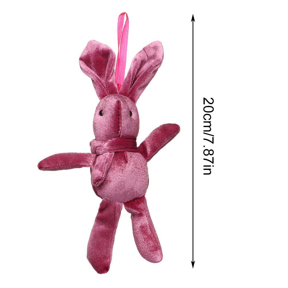 Thỏ Nhồi Bông 20cm Màu Cầu Vồng Làm Quà Tặng Sinh Nhật / Lễ Tình Nhân