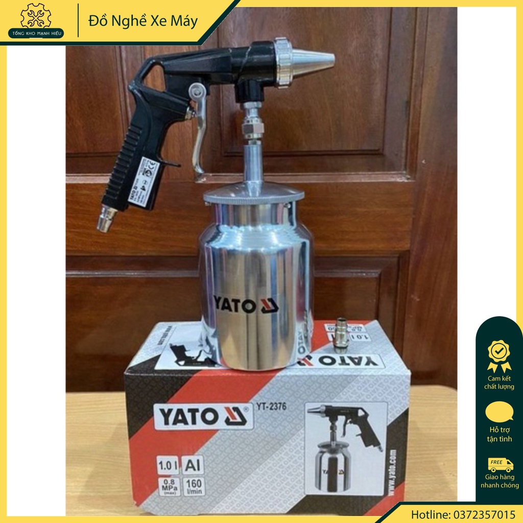 🌟 Súng phun cát cầm tay 1l YATO YT-2376 cao cấp - Hàng Có Sẵn
