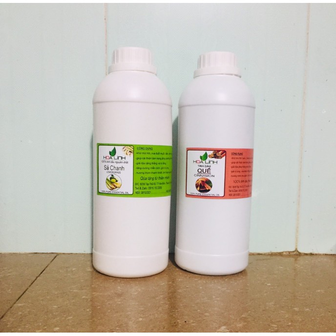 500ML Tinh Dầu Sả Chanh - Quế - Bạc Hà - Oải Hương - Bưởi Hoa Linh nguyên chất 100% thơm lừng