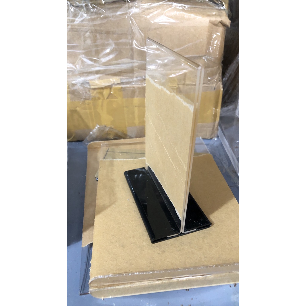 Kệ Menu Mica Để Mã QR Code để bàn 100x200mm Thông Dụng