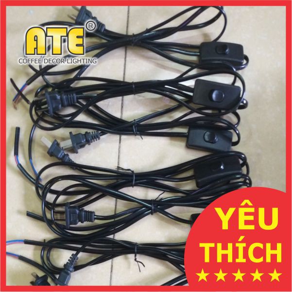 Phụ kiện trang trí đui đèn E27 - DÂY ĐIỆN CÓ PHÍCH CẮM & CÔNG TẮC - MSP: ATE-623 | BigBuy360 - bigbuy360.vn