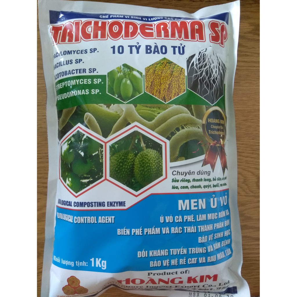 Nấm trichoderma SP - 10 tỷ bào tử - gói 1 kg