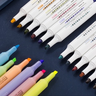 [20VP-HP002] Bút highlight màu Retro cổ điển Pastel dịu dàng (có sẵn)