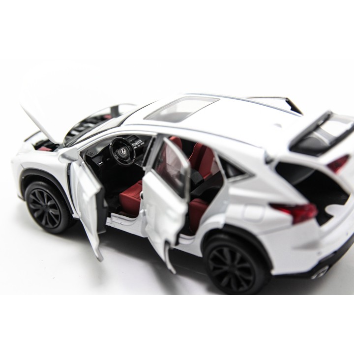 MÔ HÌNH XE XE MÔ HÌNH LEXUS NX200T WHITE 1:32 JACKIEKIM