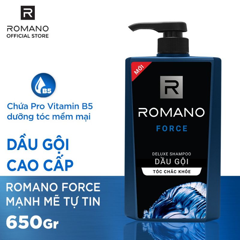 Dầu gội nước hoa Romano 650g