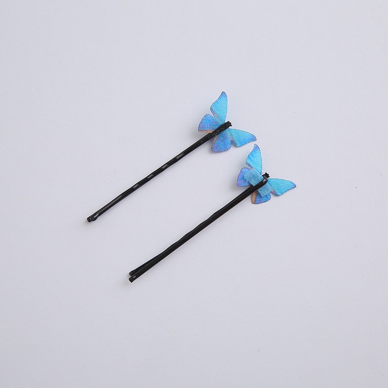 Kẹp Tóc Hình Bướm Màu Xanh Dương Dễ Thương