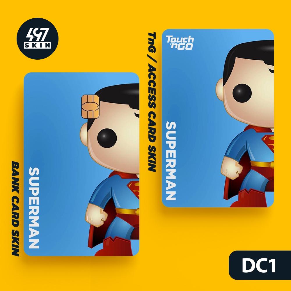 Skin Card DC Superheroes  - Miếng Dán ATM, Thẻ Xe, Thẻ Từ, Thẻ Chung Cư - Chất Liệu Chống Xước - Chống Nước
