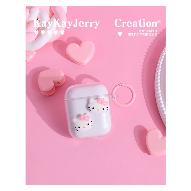 Vỏ Bảo Vệ Hộp Sạc Tai Nghe compatible for airpods 1/2 Pro 4 3 2021 i12 Kèm Dây Đeo