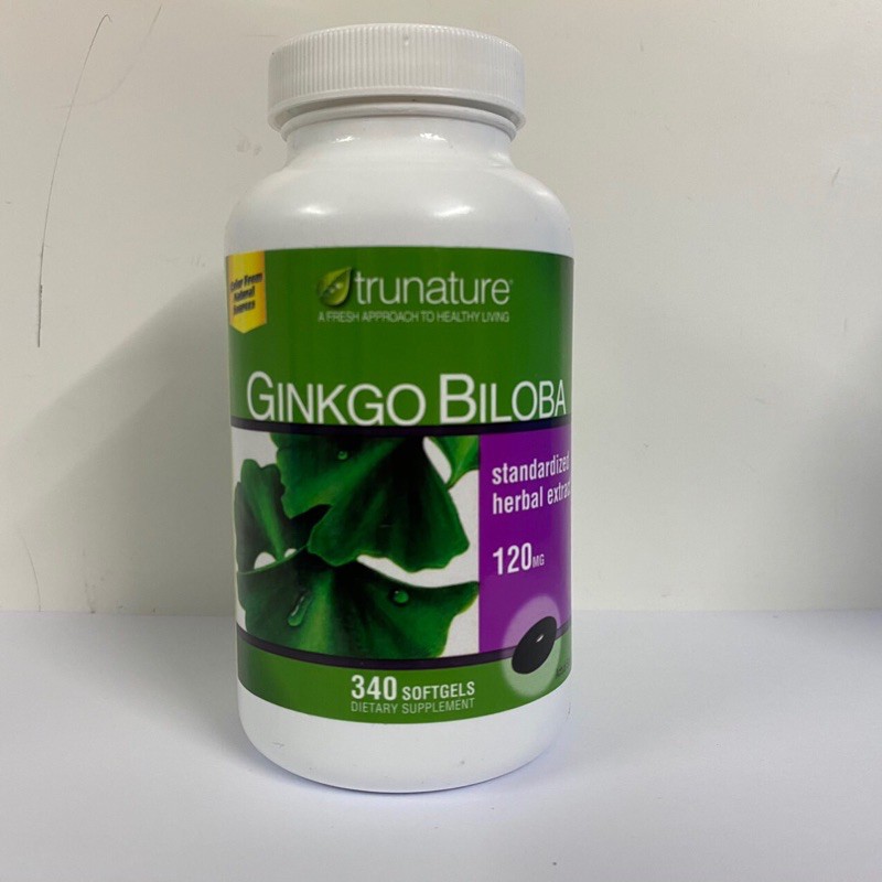 Mẫu mới 340 viên Ginkgo Biloba Trunature 120mg của Mỹ