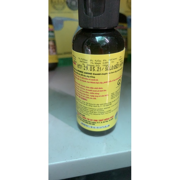 PHÂN BÓN LÁ HUMIC AMINO COMBI KÍCH RA RỄ NẢY CHỒI CHUYÊN CHO HOA LAN, CÂY CẢNH – CHAI 50ML