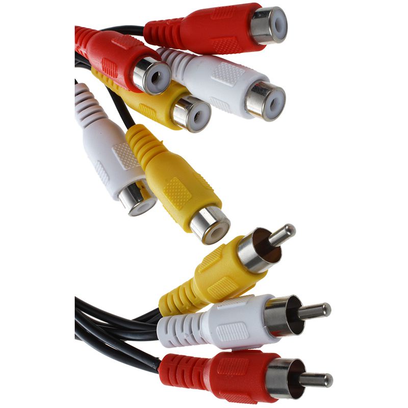 (MớI) Cáp Chia Âm Thanh / Video 3 RCA ĐầU CắM Sang Lỗ CắM 6 RCA Chuyên Dụ