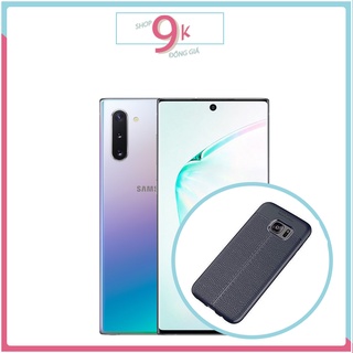 Ốp dẻo giả da đen cho samsung note 10