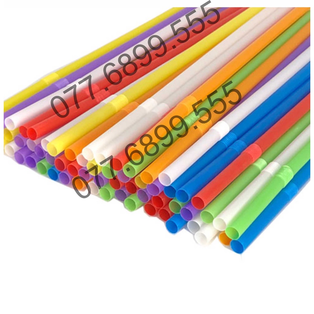 Ống hút bẻ cà phê , nước ngọt , 1 bịch 70 cái