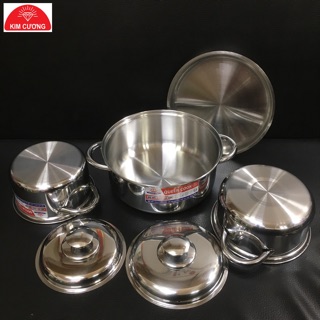 Bộ 3 nồi inox Queen Cook