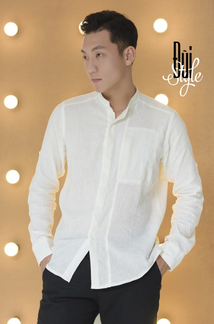 ÁO SƠ MI ĐŨI LINEN DÀI TAY - GIẤU CÚC