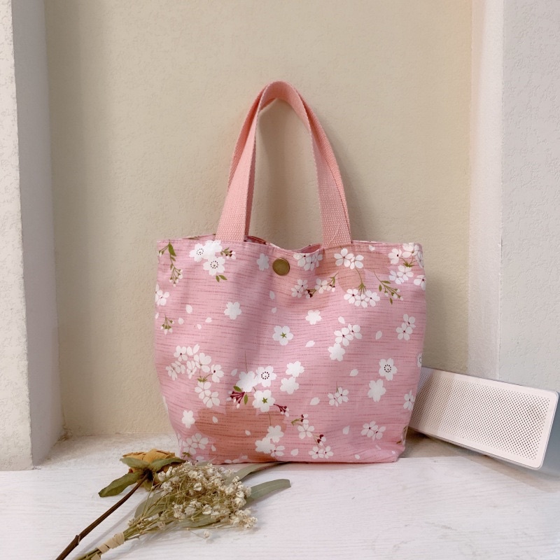 Túi tote vải đựng mỹ phẩm xinh xắn tiện lợi