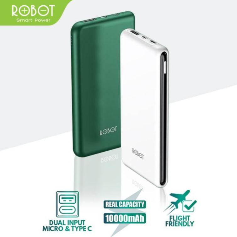 Pin sạc dự phòng Robot RT180 10.000mah chính hãng bảo hành 12 tháng Cực rẻ