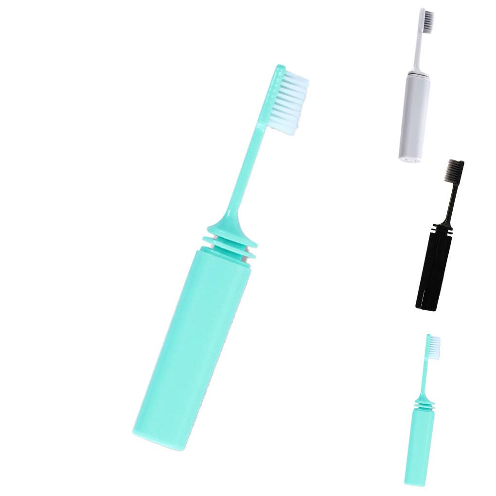 Set 2 Bàn Chải Đánh Răng Mềm Mại Có Thể Gấp Lại Dùng Một Lần