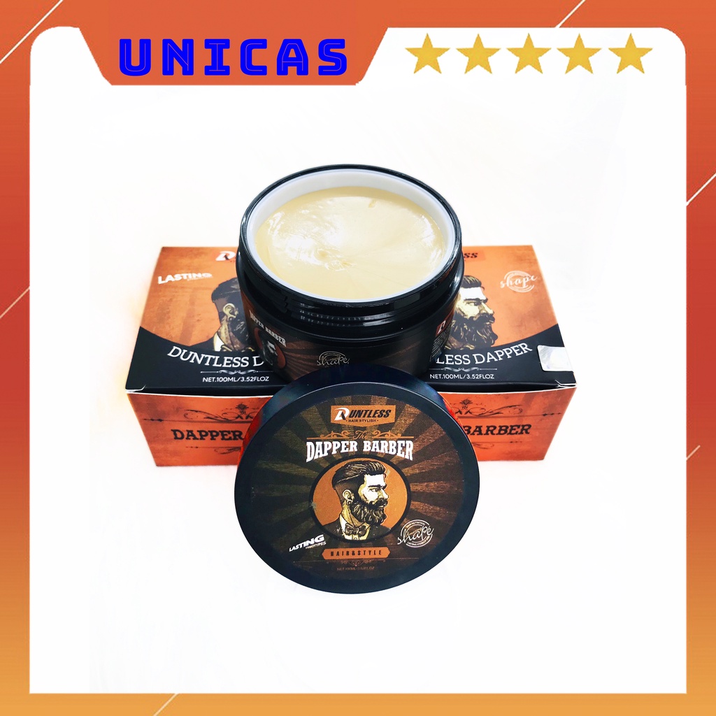 Sáp Vuốt Tóc DAPPER BARBER Giữ Nếp Siêu Mạnh 100ml