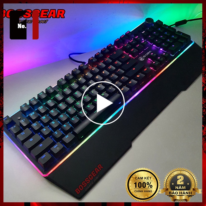 Bàn Phím Cơ Gaming Máy Vi Tính E-Dra EK308 Plus Led RGB Bàn Phím Dây Game Thủ Chuyên Game Laptop Pc